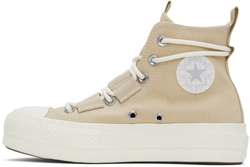 Converse Beige Chuck Taylor All Star Lift Platform High Top Sneakers 3