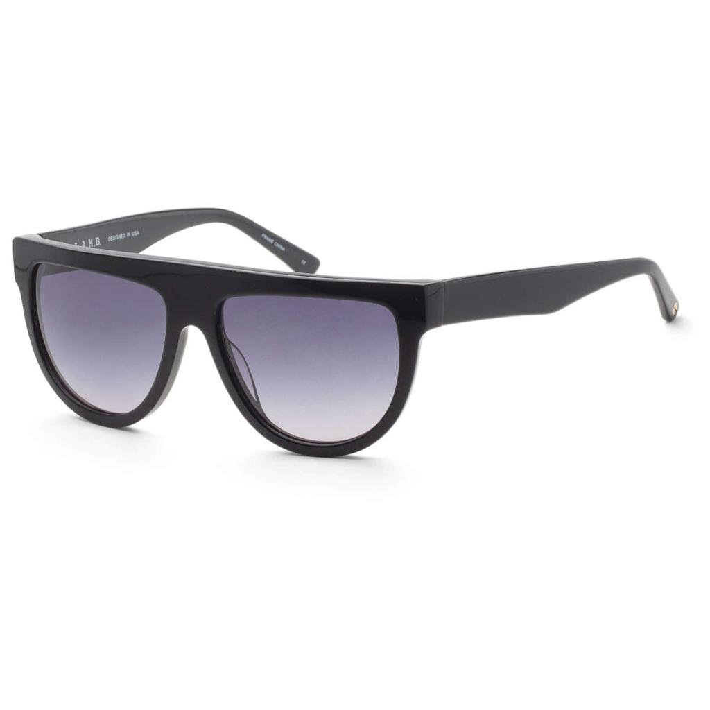 L.A.M.B. L.A.M.B. Women's Black Browbar Sunglasses