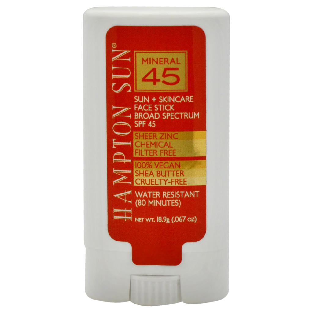Hampton Sun Mineral Sun Plus Skincare Face Stick SPF 45 by  for Unisex - 0.67 oz Sunscreen