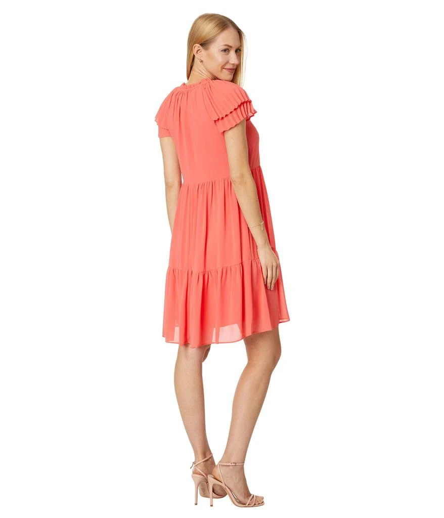 Vince Camuto Chiffon Pleated Sleeve Float Dress 2