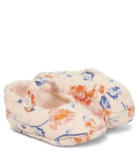 Bonpoint Baby Lilibee floral slippers 5