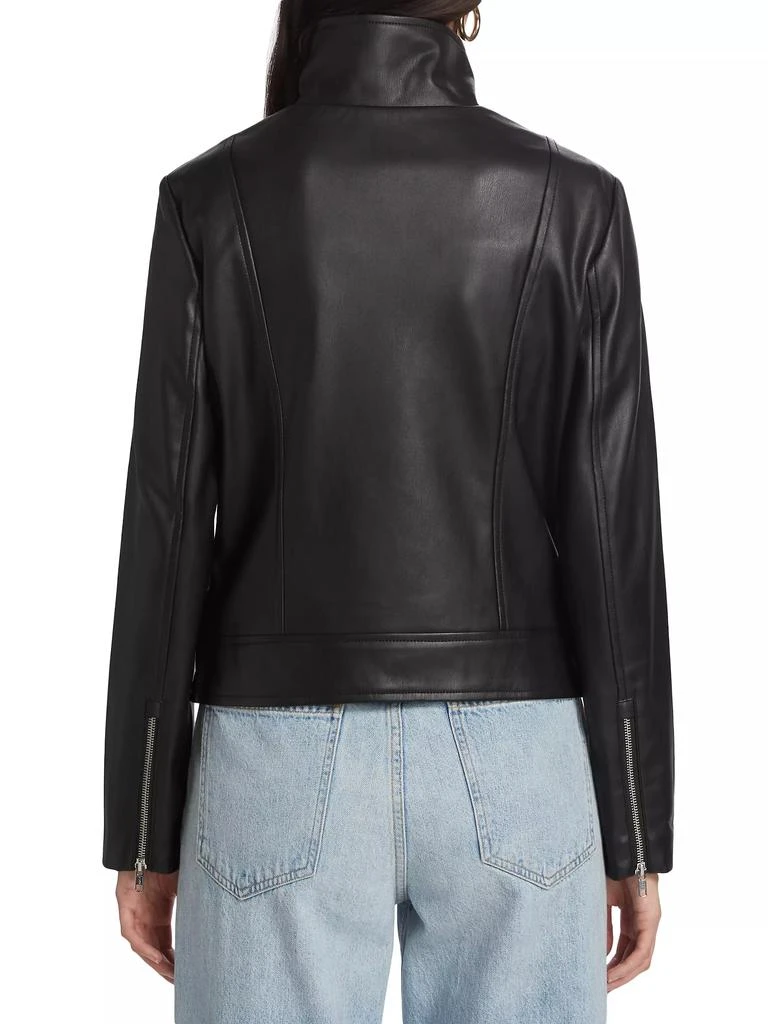 Susana Monaco Faux Leather Moto Jacket 5