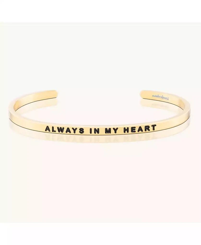 Mantra Always In My Heart Bracelets Yellow Gold / Within