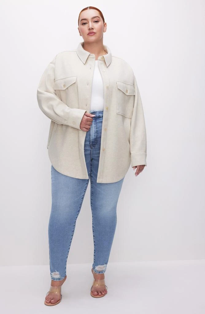 Good American Longline Shacket 8