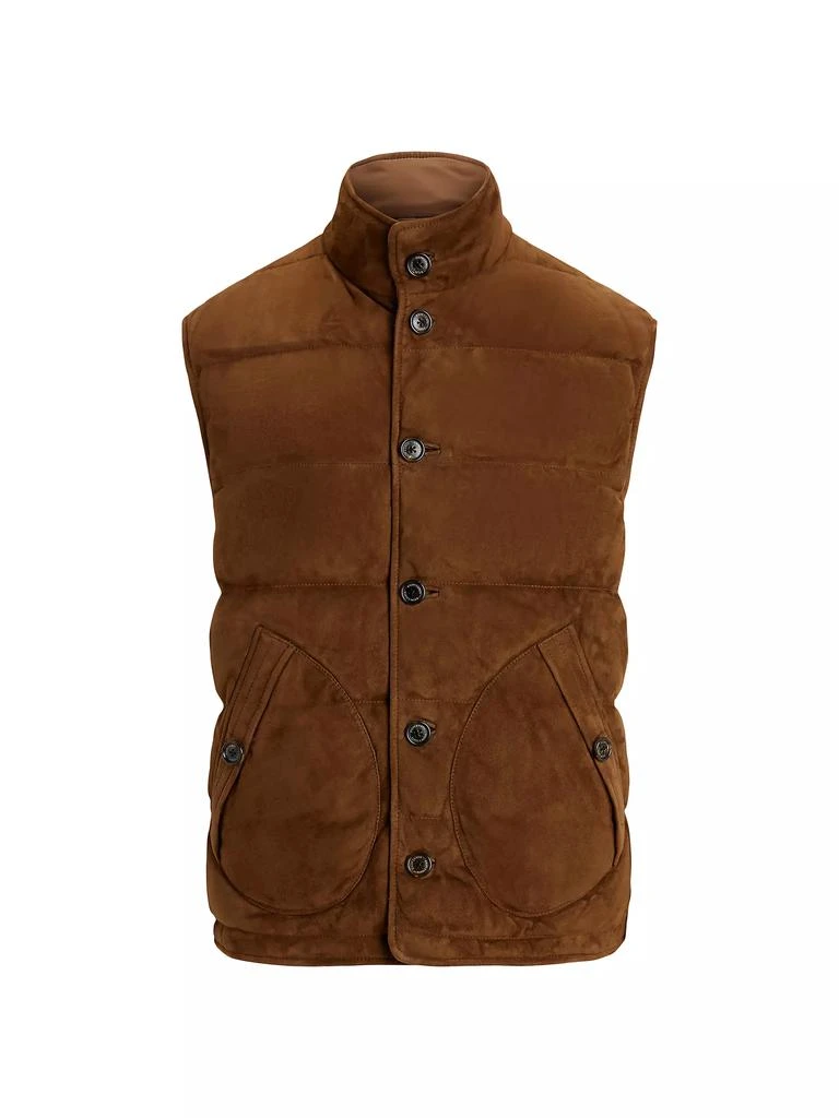 Ralph Lauren Mardell Reversible Suede Down Vest 1
