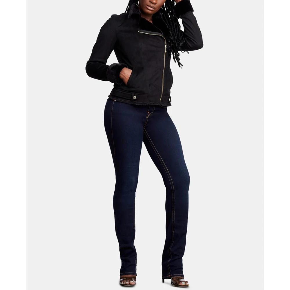 True Religion Billie Mid Rise Stretchy Straight-Leg Jeans 7