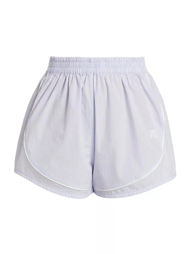 Alexander Wang Piped Cotton Mini Track Shorts 1