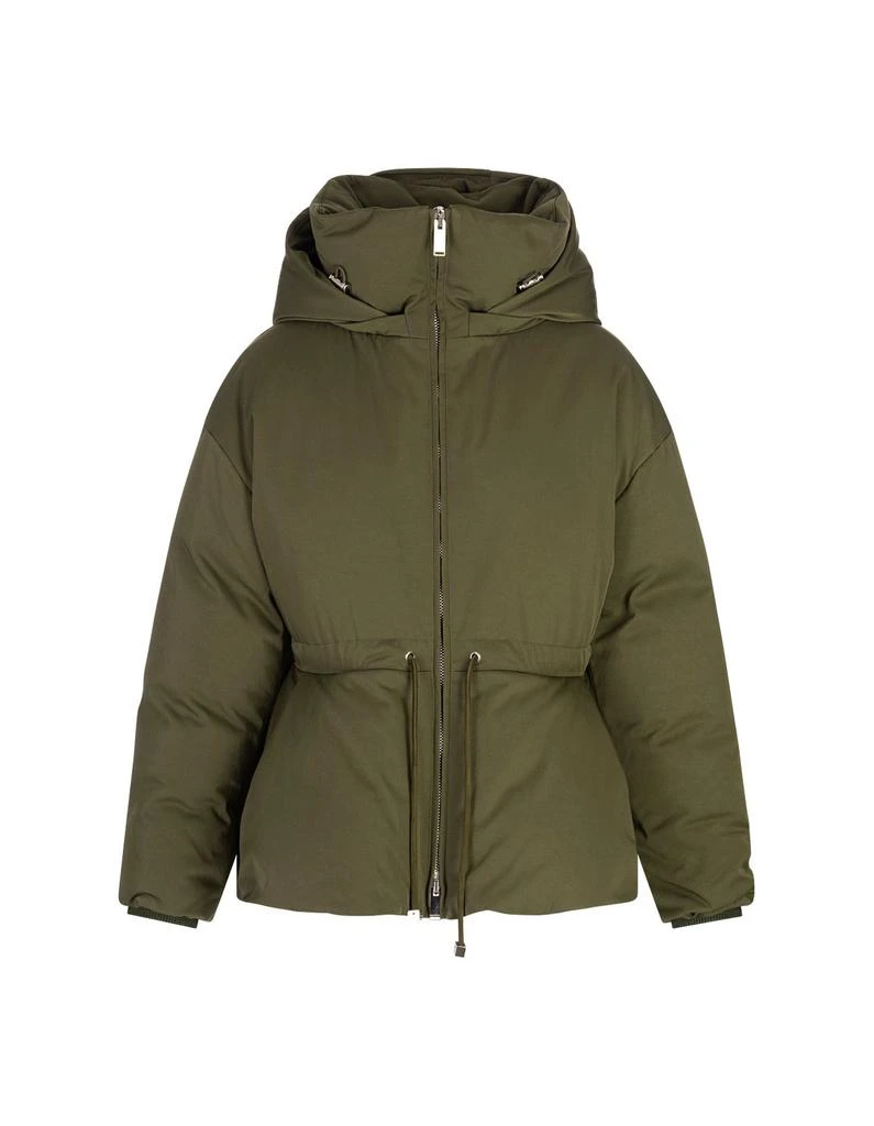 Alexander McQueen Alexander McQueen Peplum Drawstring Waist Puffer Jacket 1