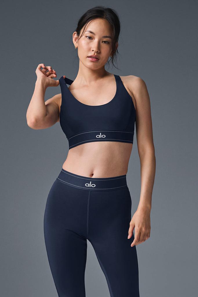 Alo Airlift Suit Up Bra - Navy/Navy