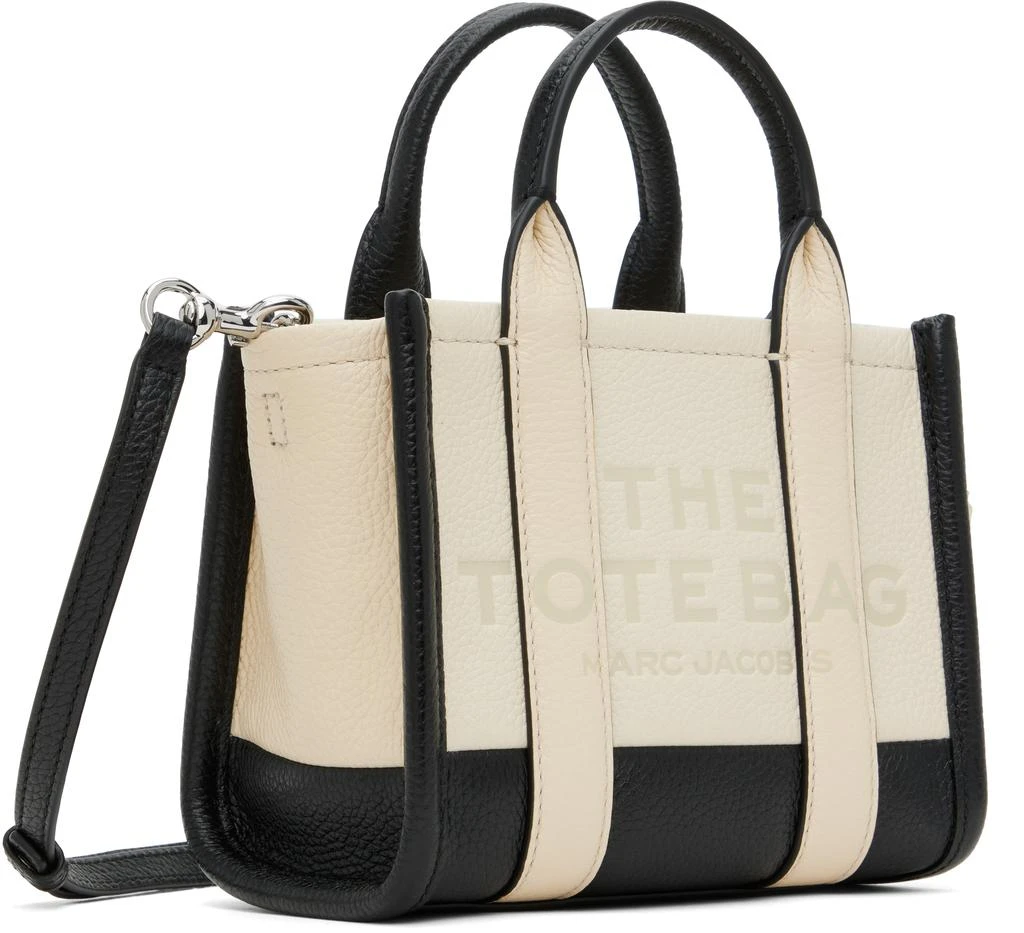 Marc Jacobs Off-White 
Black 
The Leather Crossbody
 Tote 2