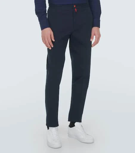 Kiton Cotton jersey straight pants 3