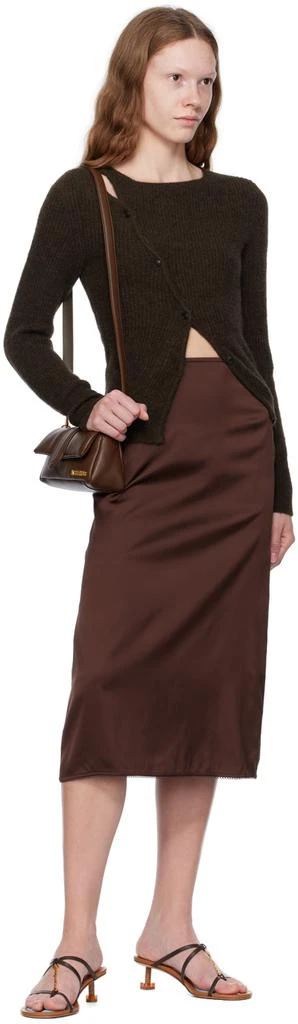 Jacquemus Brown Le Chouchou 'La Maille Pau' Cardigan 4