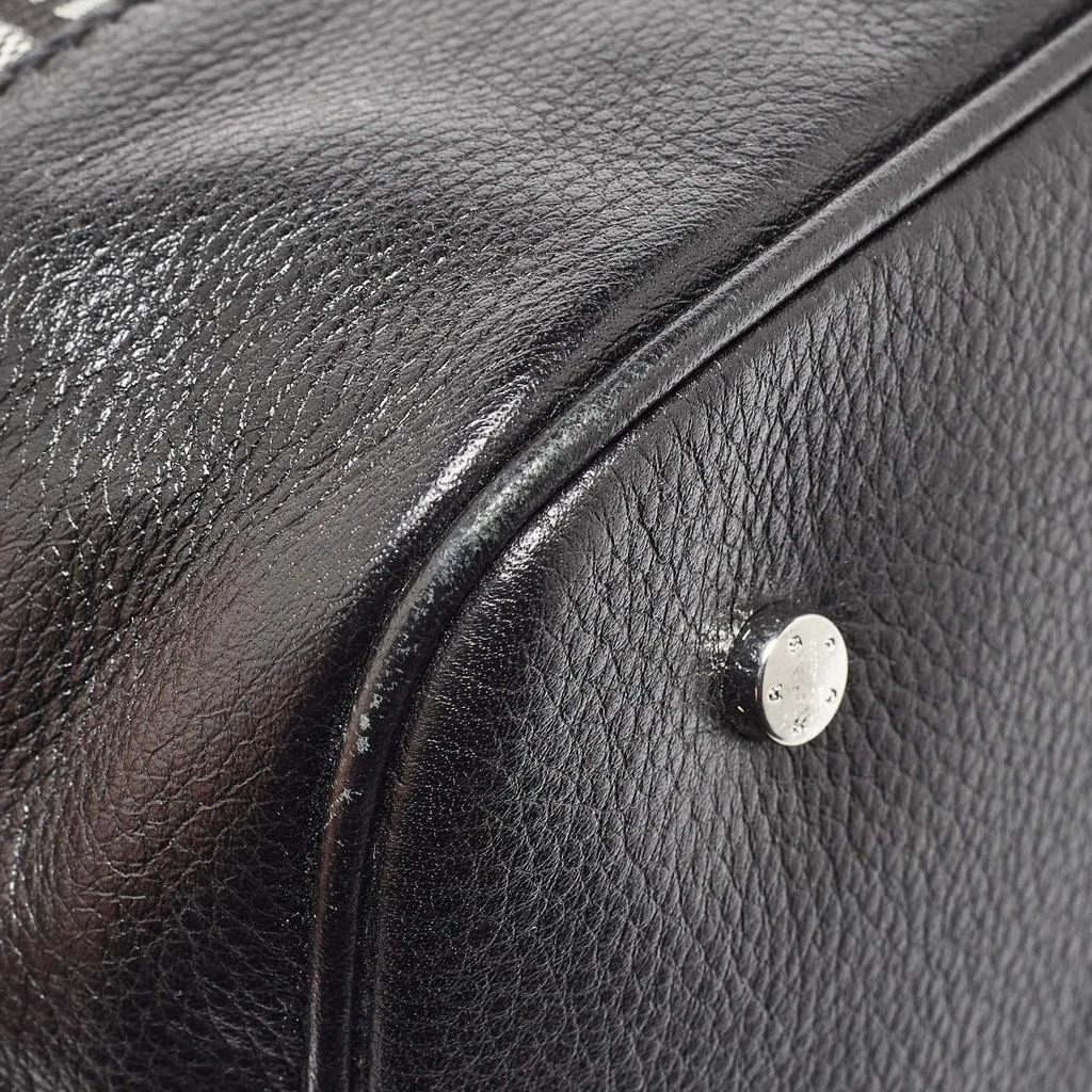 Aigner Aigner Black/White Signature Canvas and Leather Logo Tote 6