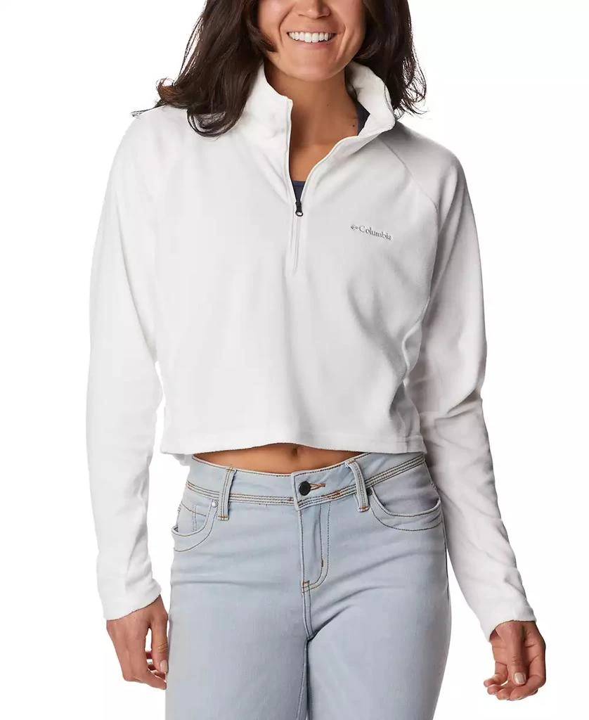 Columbia Women's Glacial Cropped II Sportswear Fleece 1/2-Zip Top 1