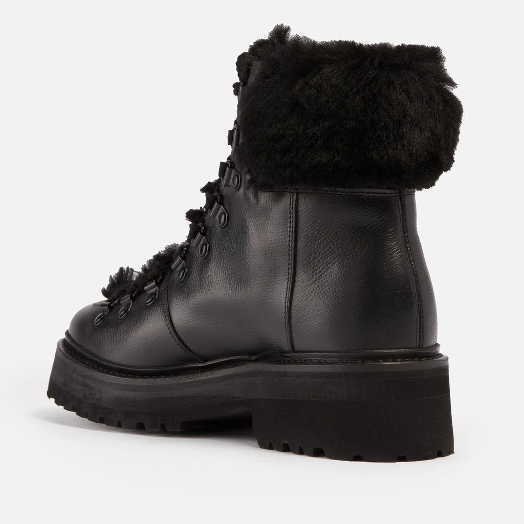 Grenson Grenson Nettie Shearling-Trimmed Leather Hiking-Style Boots 3