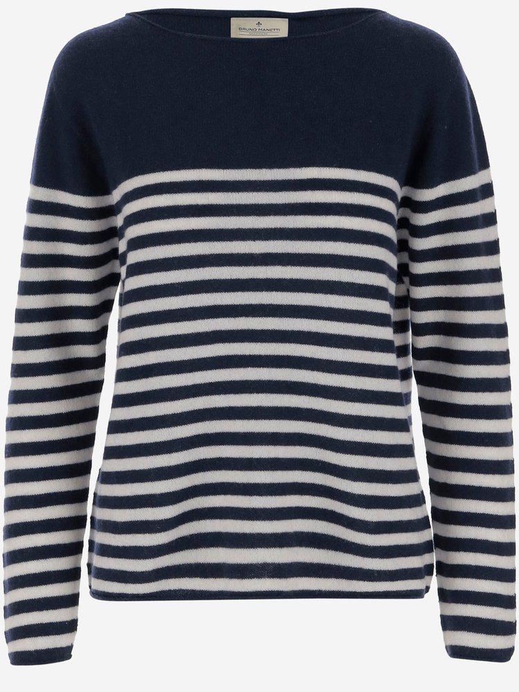 BRUNO MANETTI Bruno Manetti Striped Pullover Sweater