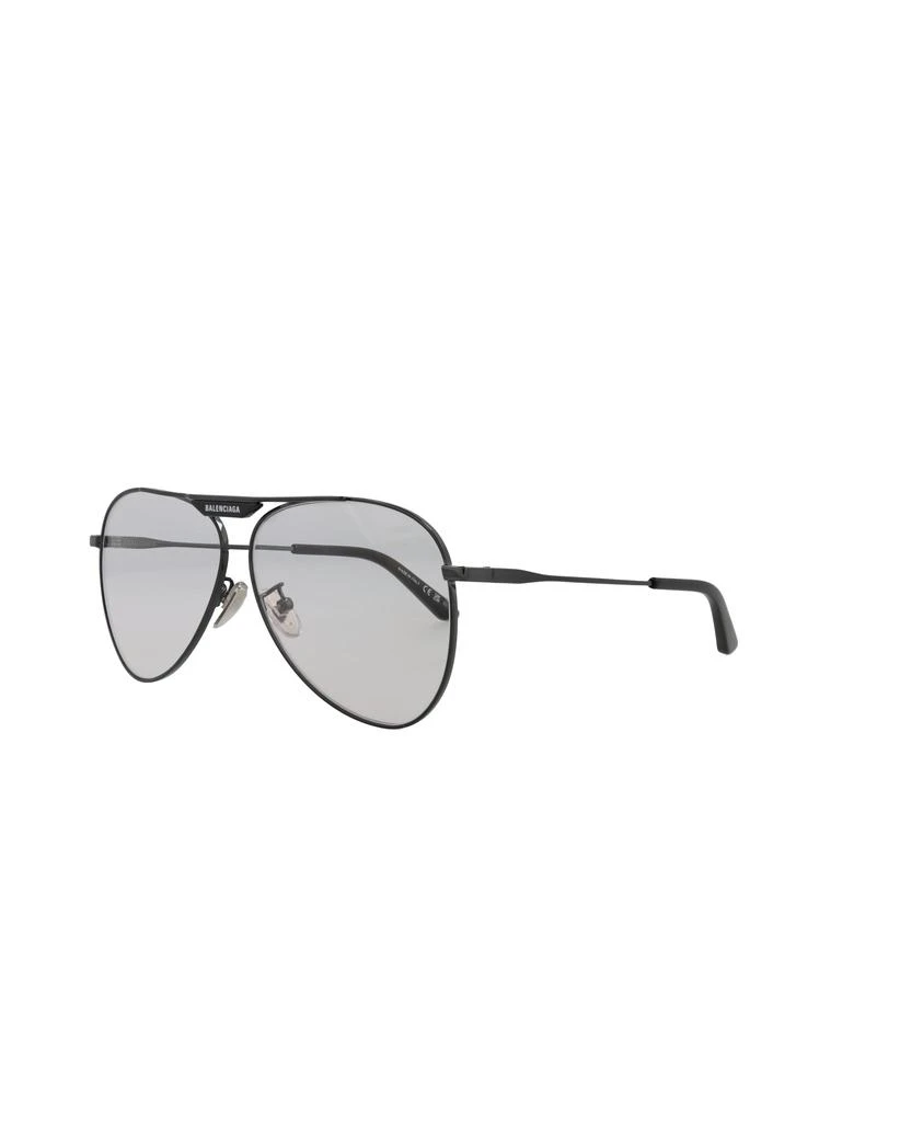 Balenciaga Aviator-Frame Metal Sunglasses 2