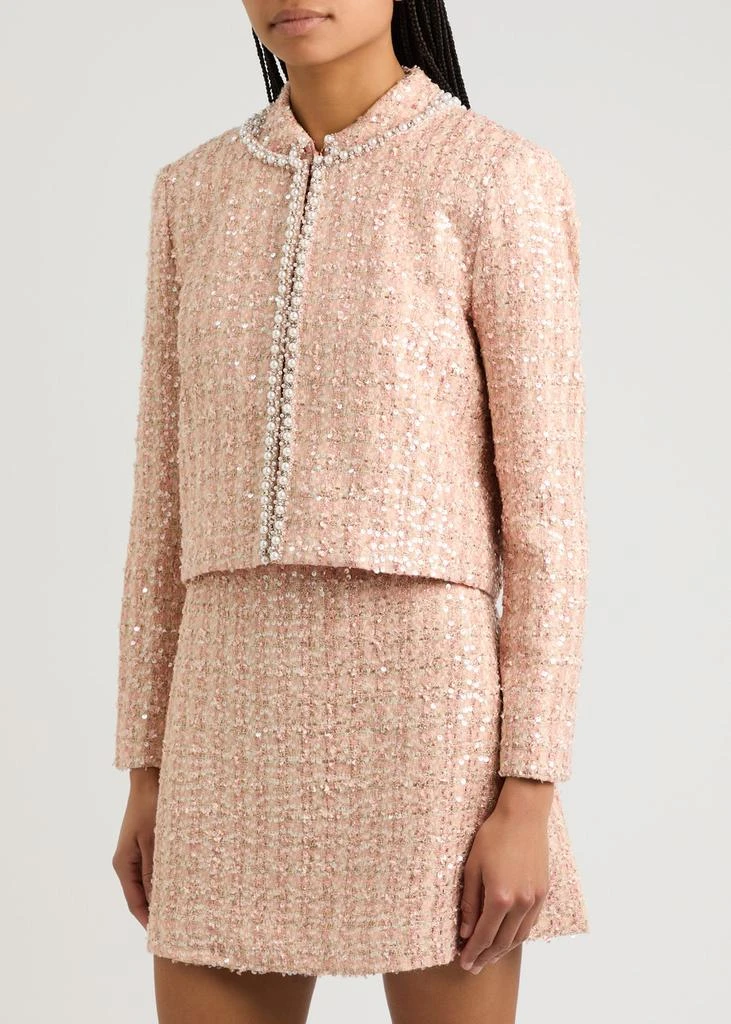 Alice + Olivia Kidman embellished tweed jacket 2