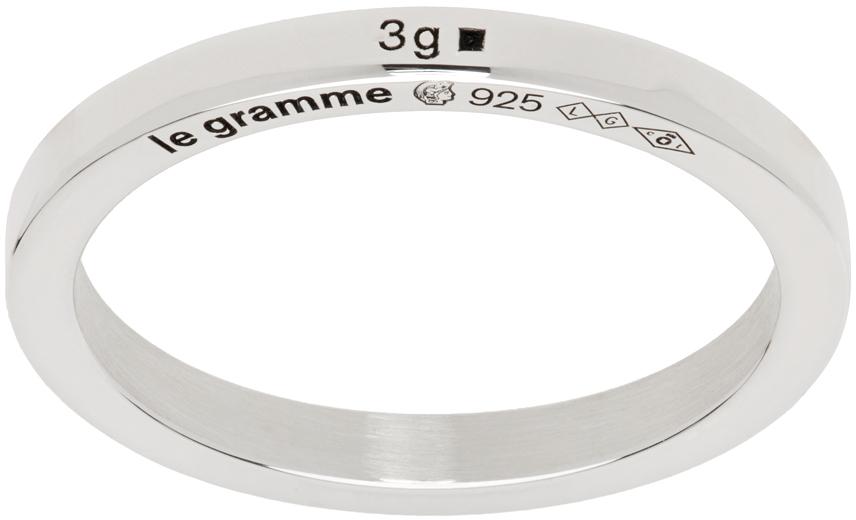 Le Gramme Silver Ribbon 'La 3g' Ring