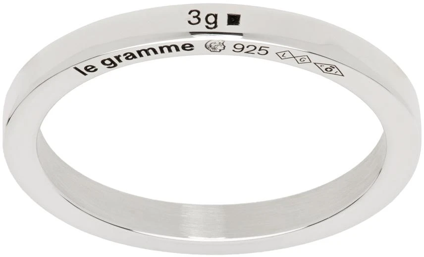 Le Gramme Silver Ribbon 
La 3g
 Ring 1