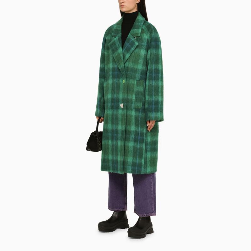 Andersson Bell Green/blue check coat