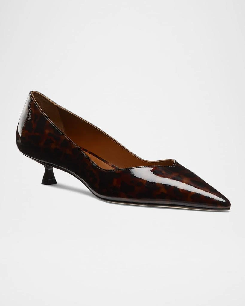 Stuart Weitzman Eva Tortoiseshell Kitten-Heel Pumps 2