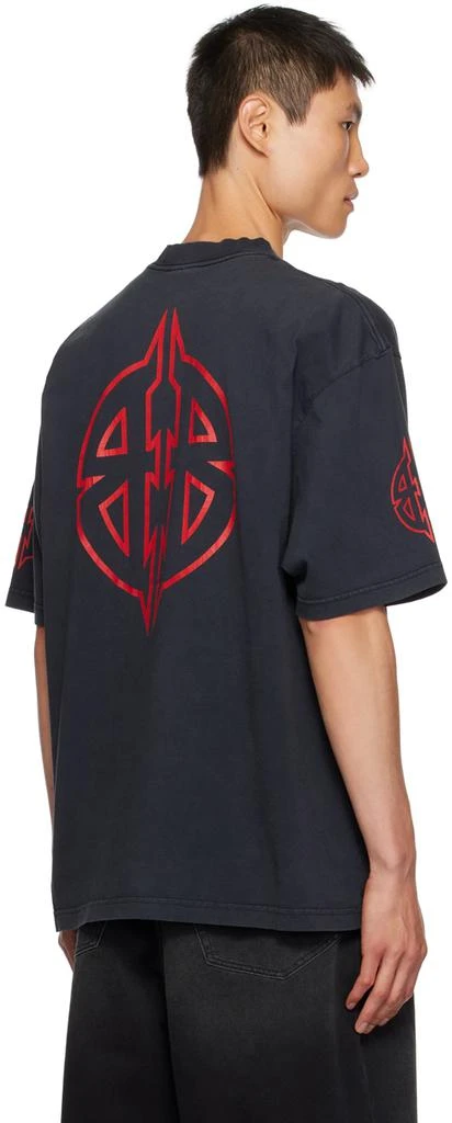 Balenciaga Black Graphic T-Shirt 3