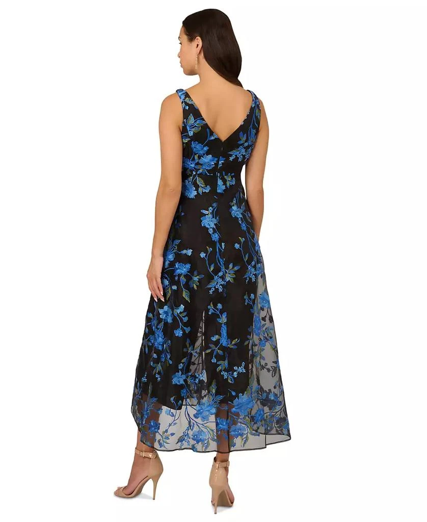 Adrianna Papell Women's Embroidered Mesh-Overlay Jumpsuit 2