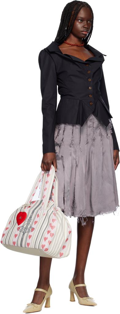 Vivienne Westwood ベージュ ラージArchive Yasmineハンドバッグ Vivienne Westwood Beige Large Archive Yasmine Hand Bag