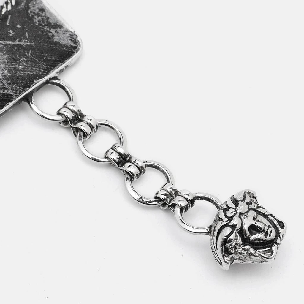Versace Versace Medusa Gunmetal Tone Triple Link Charm Bracelet 4