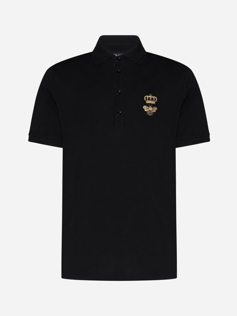 Dolce & Gabbana Crown & Bee cotton polo shirt