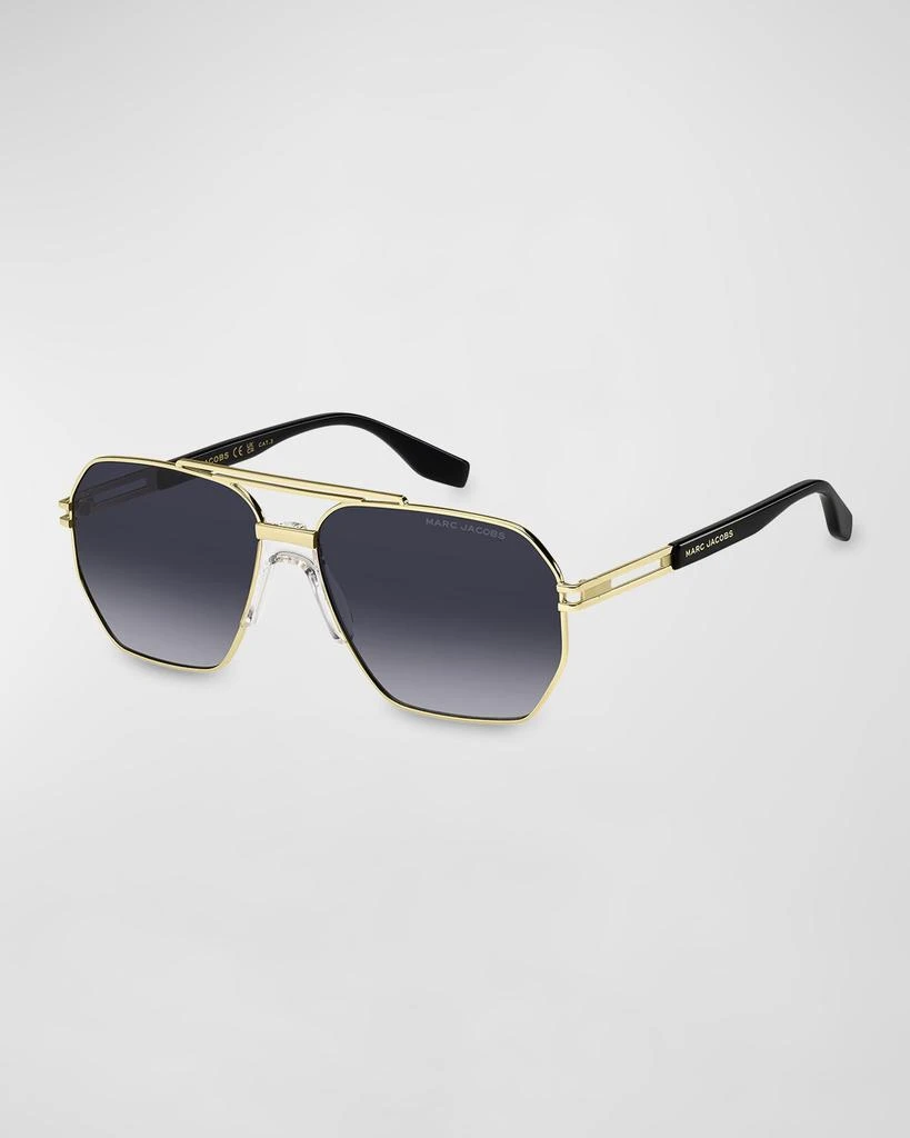 Marc Jacobs Marc 748S Mixed-Media Aviator Sunglasses 1