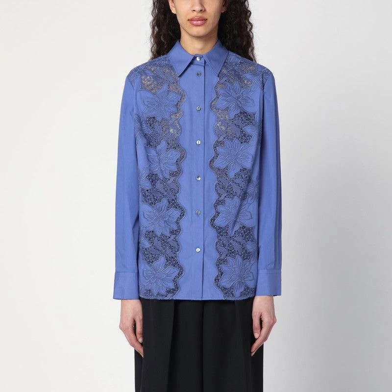 Parosh P.A.R.O.S.H. Women's Embroide Cotton Shirt 1
