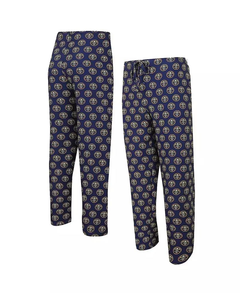Concepts Sport Men's Navy Denver Nuggets Gauge Allover Print Pants 1