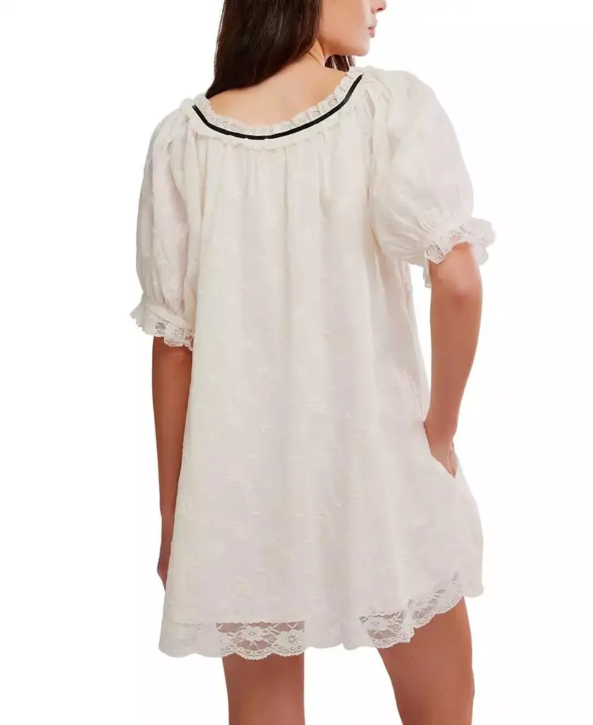 Free People Women's Juno Short Puff-Sleeve Mini Dress 5