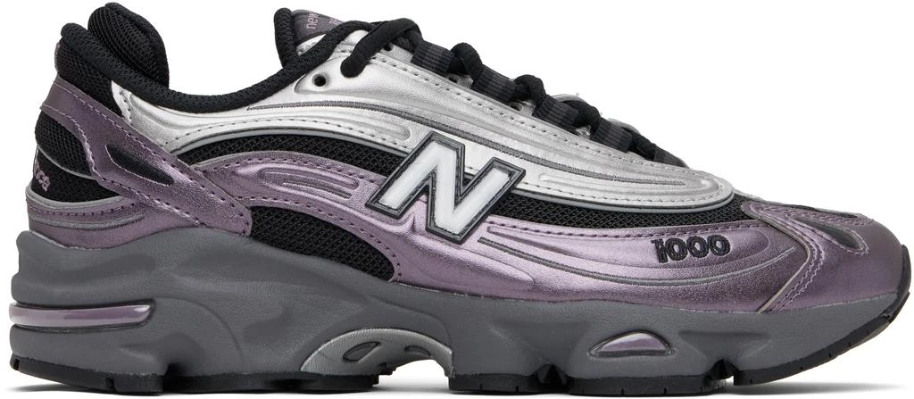 New Balance Black & Purple 1000 Sneakers 1