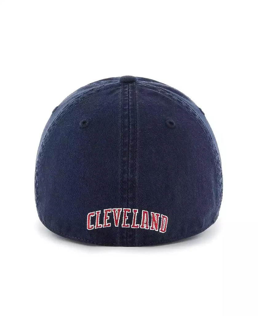 47 Brand Men's Navy Cleveland Indians Cooperstown Collection Franchise Fitted Hat 2