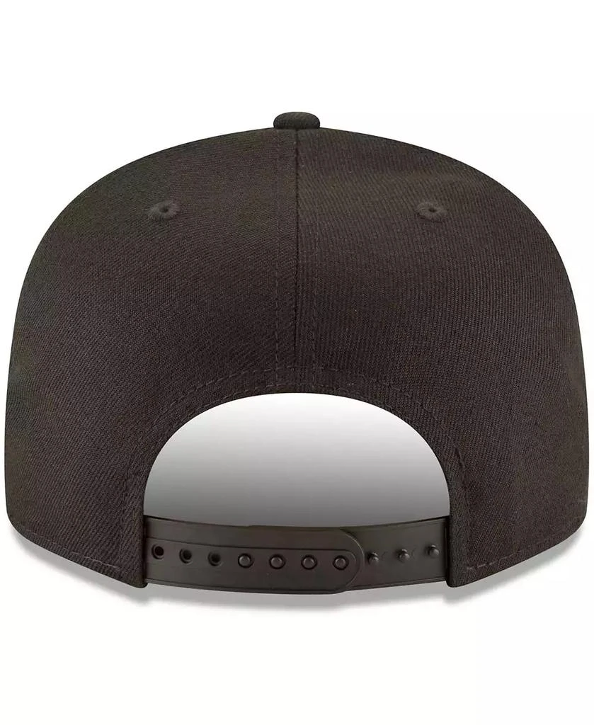 New Era Men's Toronto Blue Jays Black on Black 9FIFTY Team Snapback Adjustable Hat - Black 2