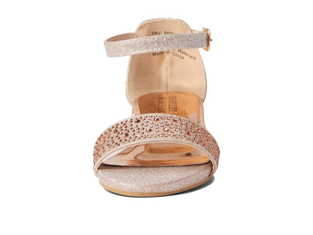 Badgley Mischka Kids Selena Low Heel Ankle Strap Sandal (Little Kid/Big Kid)