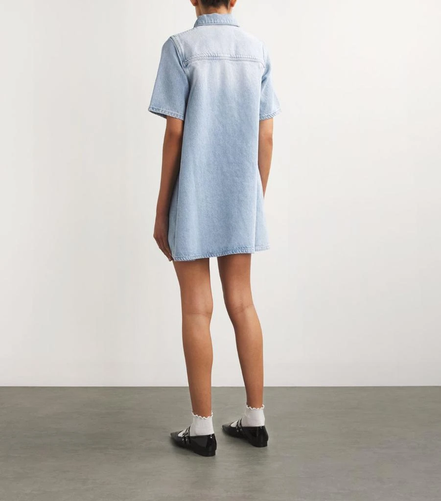 Ganni Heavy-Denim Mini Shirt Dress - Shirts - BeyondStyle Ganni Heavy-Denim Mini Shirt Dress - Shirts - BeyondStyle