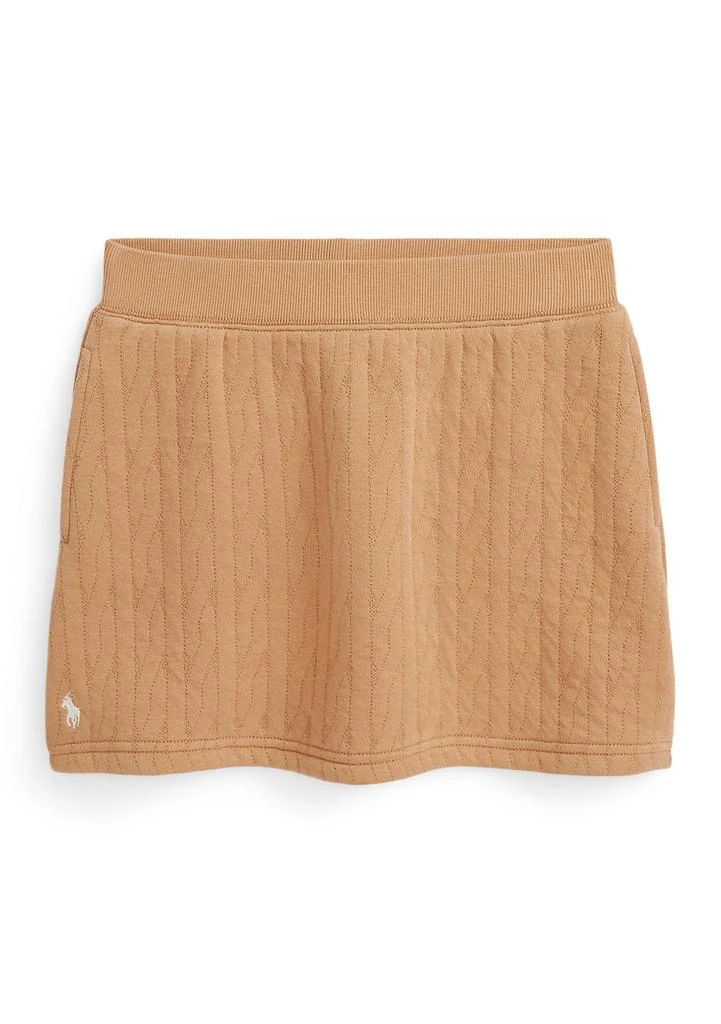 Ralph Lauren Girls 7-16 Quilted Cable-Motif Skirt