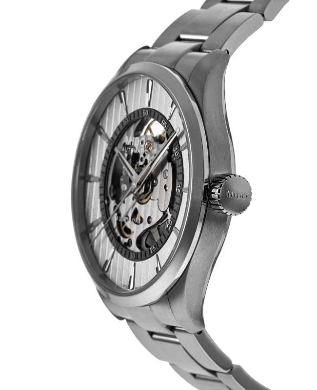 MIDO Mido Multifort Skeleton Vertigo Rhodium Dial Steel Men's Watch M038.436.11.031.00 3