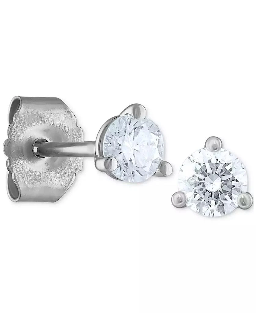 Macy's Certified Near Colorless Diamond Stud Earrings (1 ct. t.w.) in 18k White Gold 4