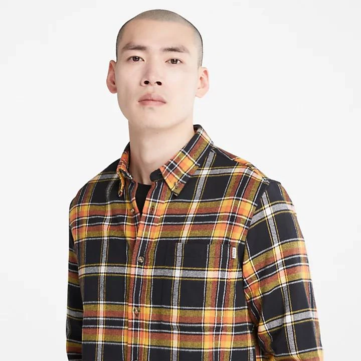 Timberland Heavy Flannel Check Shirt for Men in Black 5