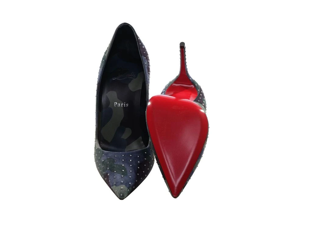 Christian Louboutin Kate Plume 100 Camouflage and Micro Stud High Heel Pumps 4