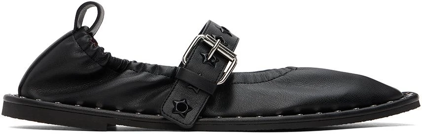 Stella McCartney Black Falabella Star-Studded Ballerina Flats 1