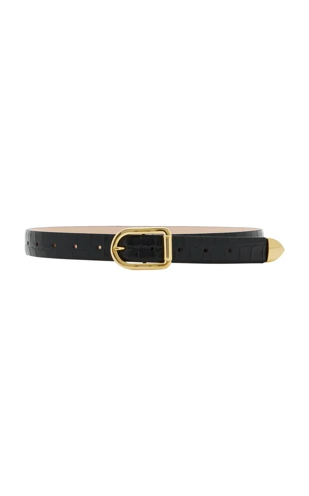 Déhanche Déhanche Mija Croc-Effect Leather Belt - Moda Operandi 1