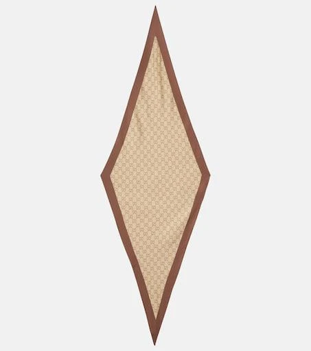 Gucci GG printed silk twill scarf