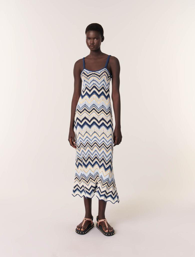 Maje Maje Woman's viscose Crochet-knit maxi dress for Spring/Summer