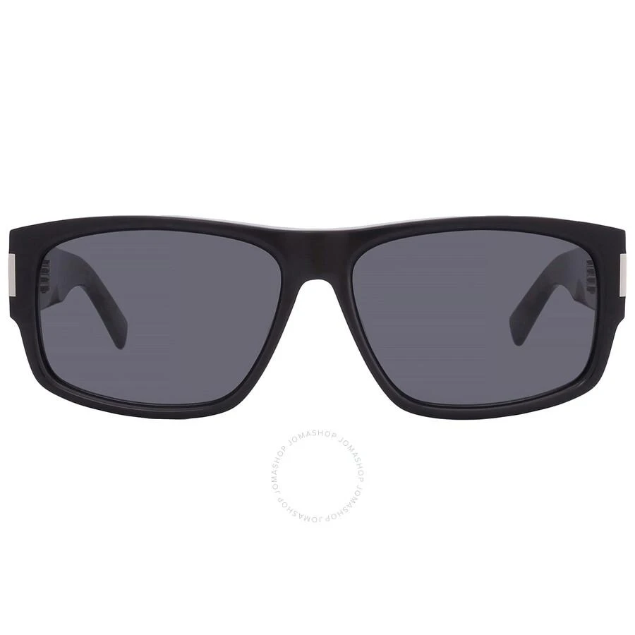 Yves Saint Laurent Saint Laurent Dark Grey Rectangular Men's Sunglasses SL 689 001 59 1